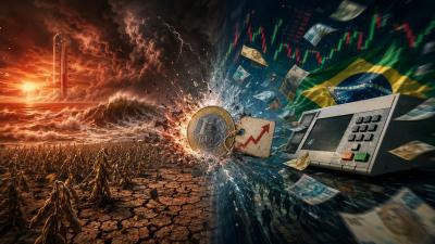 Ambos eventos ameaçam pressionar alimentos, energia e juros (Imagem gerada por IA)