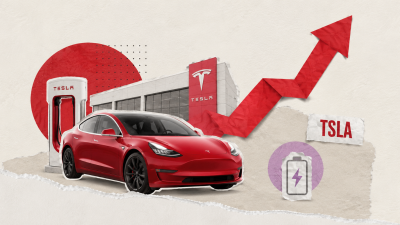 Como investir em TSLA - (Ilustração criada com inteligência artificial)