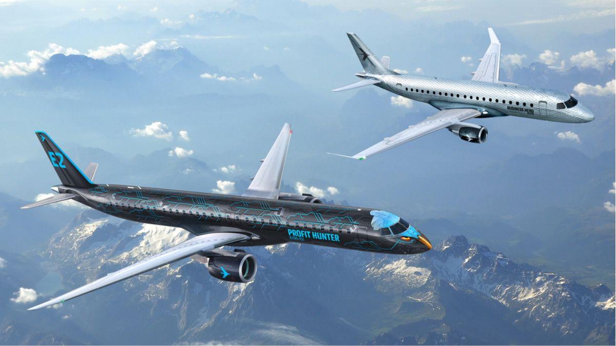 Para a Embraer, cenário é favorável para a sua família de jatos comerciais (Imagem: Divulgação)