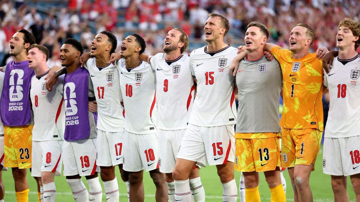 A Inglaterra derrotou a França por 6 a 4 neste sábado (Imagem: Seleção Inglesa de Futebol/Facebook)