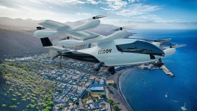 O carro voador da Eve terá capacidade de pousar e decolar de forma vertical, além de motores elétricos (Imagem: Divulgação)