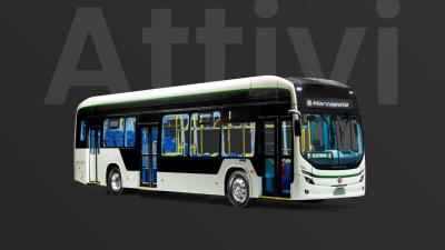 POMO4 produziu 4.105 unidades de ônibus no 2T26, alta de +8% (Imagem: Divulgação/Marcopolo)