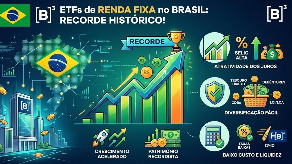 Patrimônio dos ETFs de renda fixa já supera os R$ 60 bilhões (Imagem: Shutterstock)