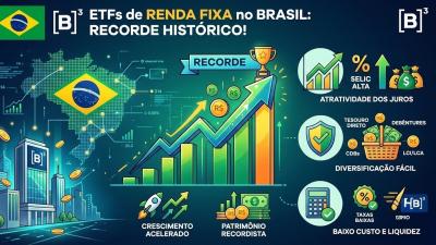 Patrimônio dos ETFs de renda fixa já supera os R$ 60 bilhões (Imagem: Shutterstock)