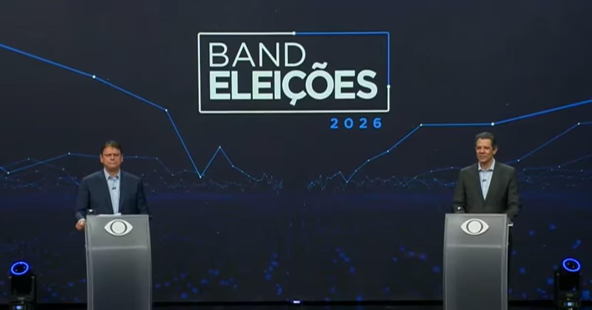 Debate eleitoral marca o primeiro dos cinco encontros que serão realizados ao longo desta campanha (Imagem: Reprodução/Bandeirantes)