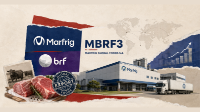A Marfrig se consolidou como uma das maiores produtoras de carne bovina do mundo. (Imagem gerada com auxílio de Inteligência Artificial)