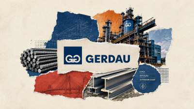 A Gerdau transforma minério de ferro e sucata em aço para os setores de construção civil, indústria automotiva, naval e de óleo e gás. (Imagem gerada com auxílio de Inteligência Artificial)