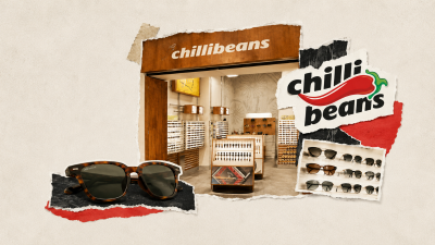 Chilli Beans: fundada em 1997, a marca é hoje a maior rede de óculos e acessórios da América Latina. (Imagem gerada com auxílio de Inteligência Artificial)