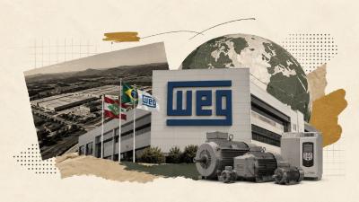 WEG é uma das maiores empresas do Brasil, sendo reconhecida internacionalmente por sua trajetória. (Imagem: Ilustração criada com Inteligência Artificial)