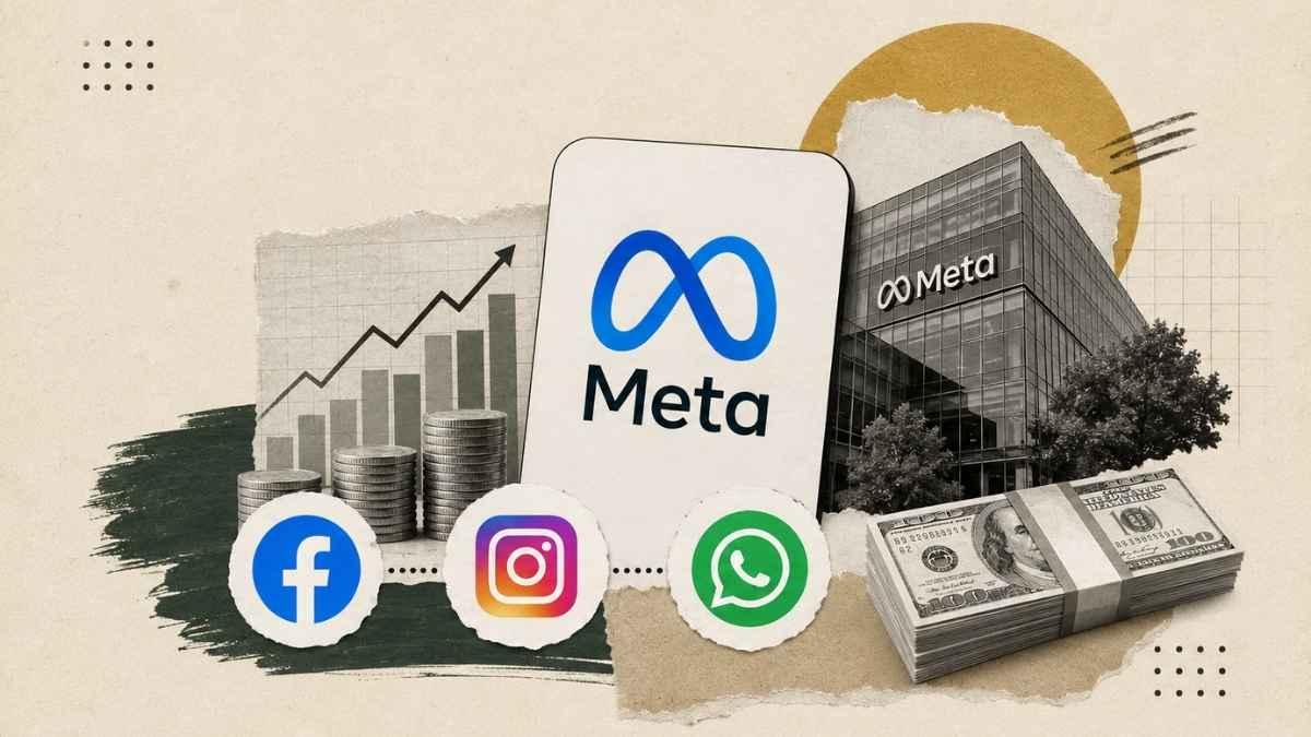 Como a META ganha dinheiro - (Imagem: Ilustração criada com Inteligência Artificial)