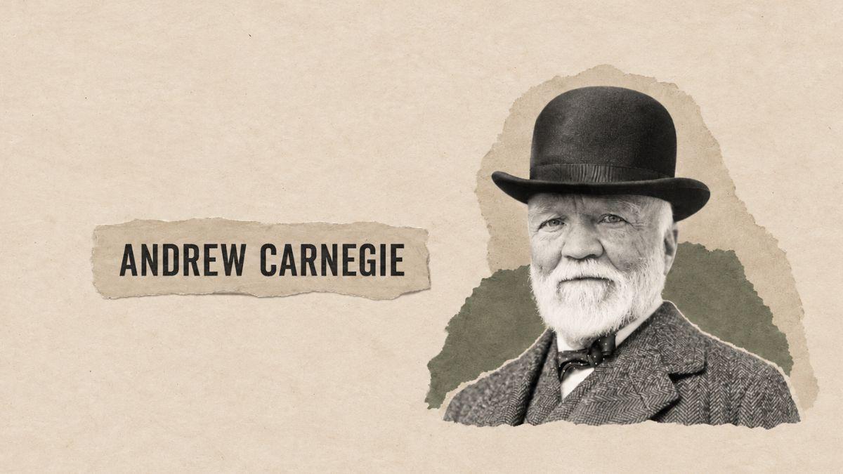 Andrew Carnegie, fundador da Carnegie Steel Company e um dos maiores filantropos da história (Imagem: Divulgação | Edição com IA: Investidor10)