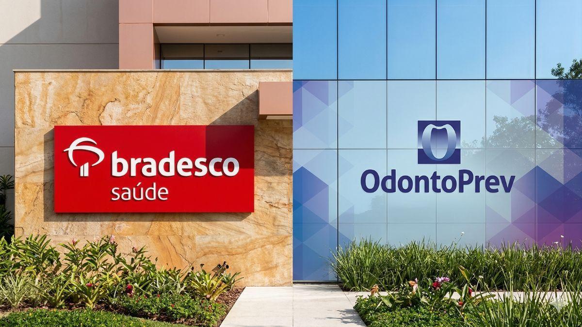 A Bradsaúde nasceu da fusão entre a divisão de saúde do Bradesco e a Odontoprev (Ilustração criada por IA)
