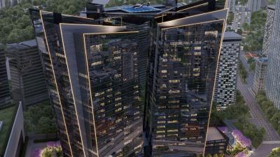 O Itaú vai ocupar as duas Esther Towers, na região da Chucri Zaidan, em SP (Imagem: Divulgação/Eztec)