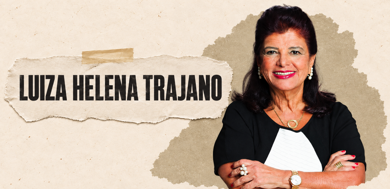 Luiza Helena Trajano, presidente do Conselho de Administração do Magazine Luiza (Imagem: Divulgação | Edição com IA: Investidor10)