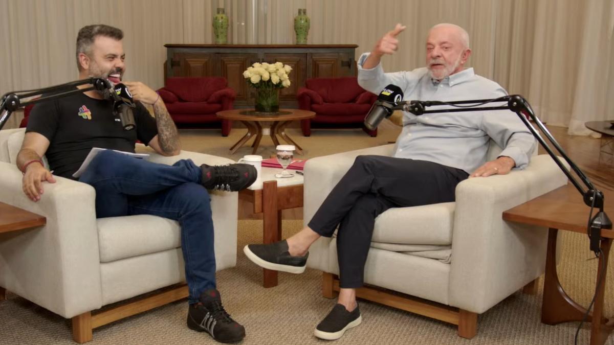 Lula usa audiência do Flow Podcast como palanque eleitoral (Imagem: Reprodução/YouTube)