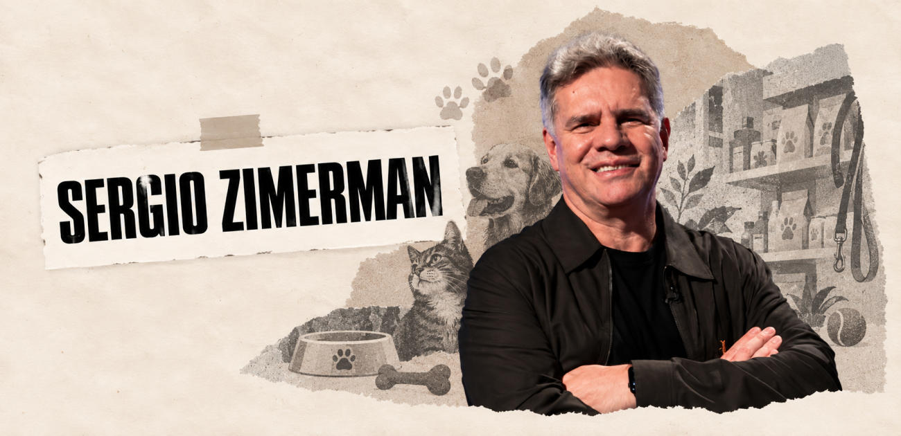 Conheça a trajetória de Sergio Zimerman, empreendedor e visionário, fundador da Petz (Imagem: Divulgação | Edição com IA: Investidor10)