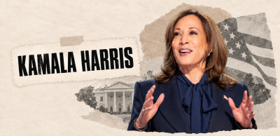 Conheça a trajetória política, pessoal e profissional de Kamala Harris. (Imagem: Divulgação | Edição com IA: Investidor10)