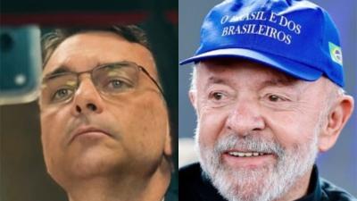 Na rejeição, Lula registrou 46,9% e Flávio Bolsonaro, 43,1% (Imagem: Reprodução/Instagram)