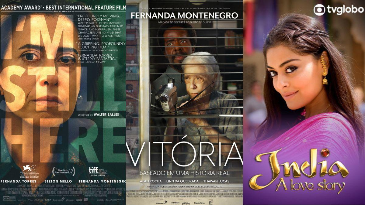 Parceria engloba obras como os filmes Ainda Estou Aqui e Vitória, além da nova Caminho das Índias (Imagem: Divulgação)