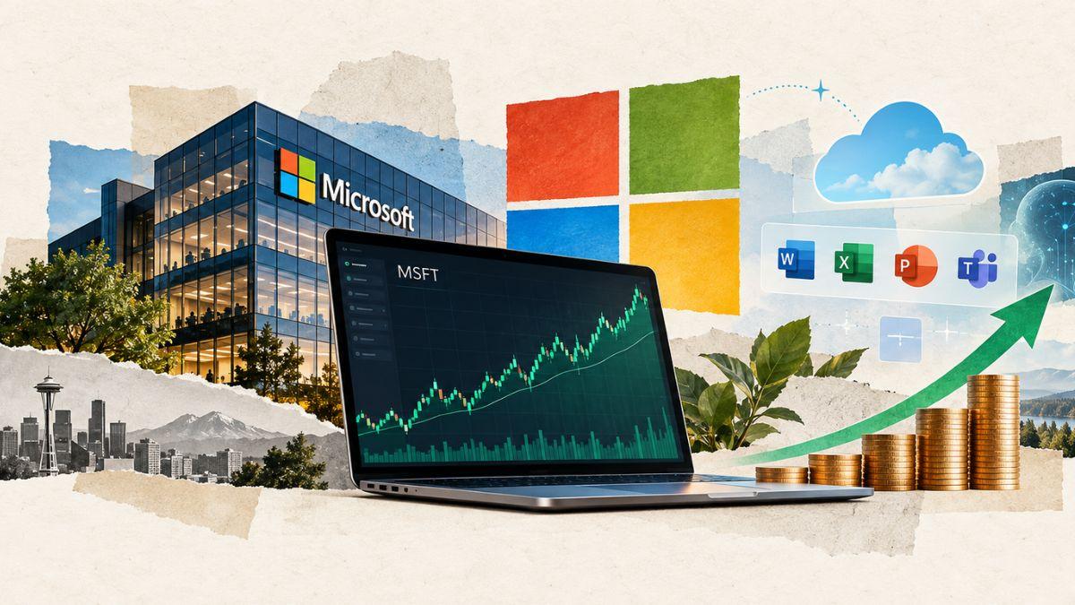 Ações da Microsoft - (Imagem: Ilustração criada com Inteligência Artificial)