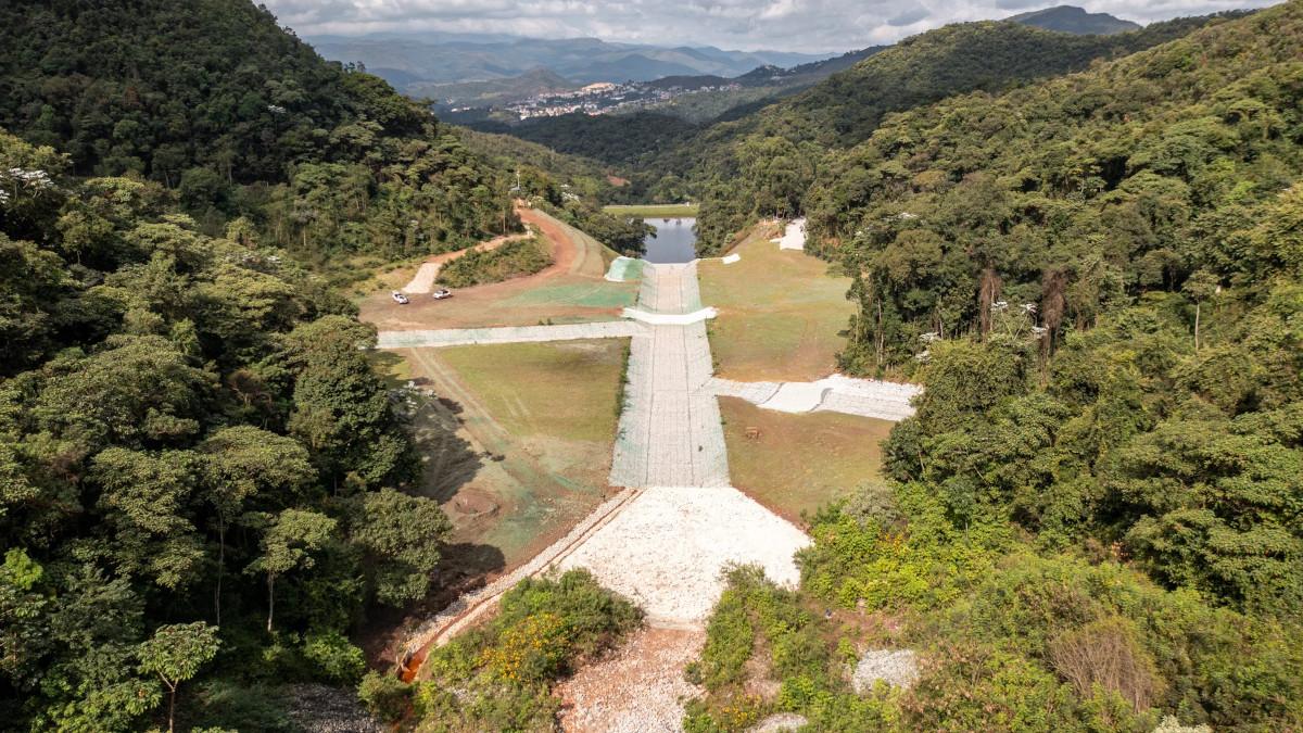 VALE3 implementou obras de descaracterização da barragem situada na Grande Belo Horizonte (Imagem: Divulgação)