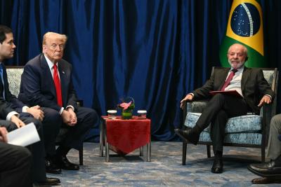 Trump adotou um tom neutro na reta final das eleições brasileiras (Imagem: Ricardo Stuckert/PR)