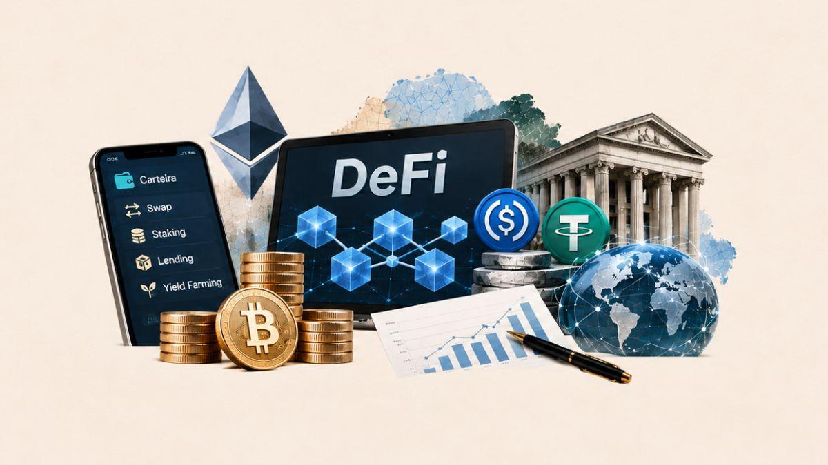 Decentralized Finance - (Imagem: Ilustração criada com Inteligência Artificial)